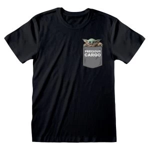 Star Wars - The Mandalorian Precious Cargo Pocket Unisex XL T-Shirt - Black