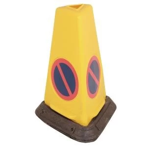 Yellow No Waiting Sand-Weighted Warning Cone JAD081-120-254