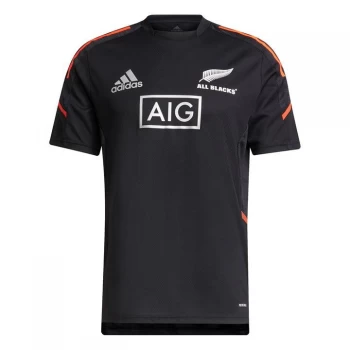 adidas New Zealand Rugby All Blacks Performance Training Top Mens - Black