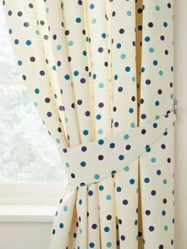 Polly Polka Curtain Tie Back Pair