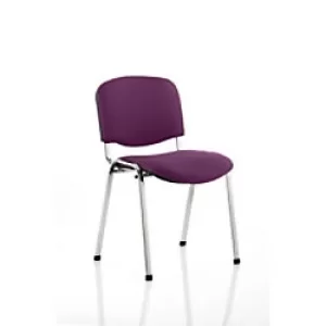 Dynamic Stacking Chair ISO Seat Tansy Purple Without Arms Fabric Pack of 4