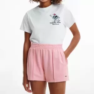 Tommy Jeans Womens Tjw Tommy Essential Shorts - Fresh Pink - S