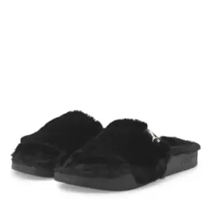 Puma Sportstyle Leadcat Fluffy Sliders - Black