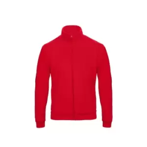 B&C Adults Unisex ID.206 50/50 Full Zip Sweat Jacket (XS) (Red)