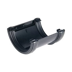 FloPlast RU1CI Cast Iron Style Half Round Gutter Union Bracket - Black