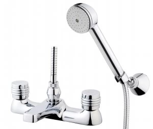 Wickes Salerno Bath Shower Mixer Tap - Chrome