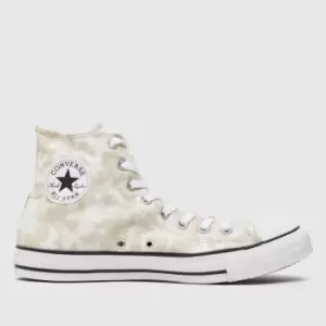 Converse Light Grey Dip Dye Hi Trainers