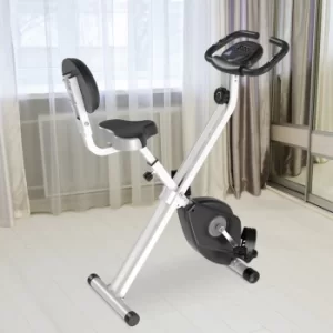 HOMCOM Steel Manual Resistance Exercise Bike w/ LCD Monitor Black