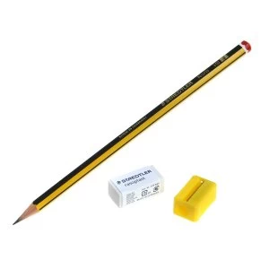 Staedtler Noris HB Pencils with Eraser and Sharpener