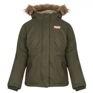 Levis Fur Hood Parka - Green