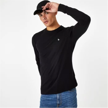 Jack Wills Sandleford Long Sleeve T-Shirt - Black