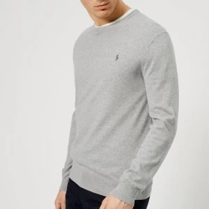 Polo Ralph Lauren Mens Slim Fit Cotton Sweatshirt - Andover Heather - M - Grey