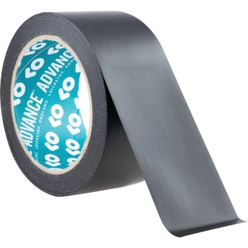 AT44 Black Low Tack PVC Builders Tape - 50MM X 33M