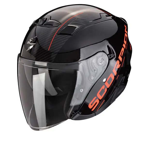 Scorpion EXO-230 QR Black Red Jet Helmet Size M