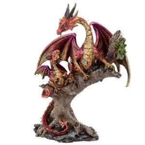 Forest Fire Mother Dark Legends Dragon Figurine