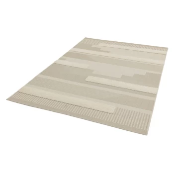 Monty MN06 Natural Cream Geometric 160cm x 230cm Rectangle - Beige and Ivory and Cream