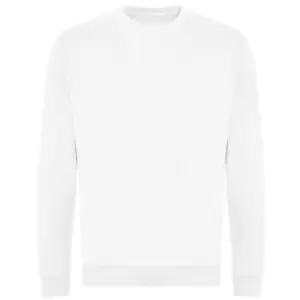 Awdis Mens Organic Sweatshirt (M) (Arctic White)