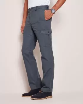 Cotton Traders Mens Farnham Cargo Trousers in Grey