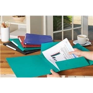 Elba Eurofolio A4 Folder Elasticated 3 Flap 450gsm Assorted Pack 10