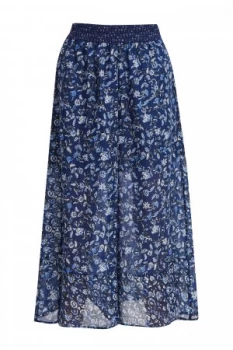 French Connection Savana Sheer Culottes Blue