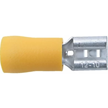 6.30MM Wide Yellow Female Push-on (100) - Kennedy