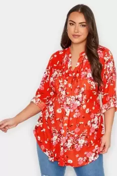 Floral Pintuck Shirt