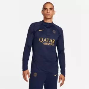 Nike Saint-Germain Strike Winter Warrior Mens Nike Storm-FIT Soccer Drill Top - Blue