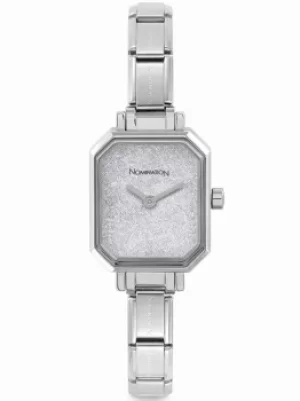 Nomination CLASSIC Paris Silver Glitter Rectangular Dial Bracelet...