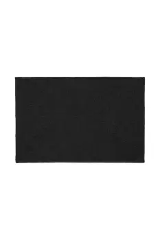 JVL Eden Black Indoor Machine Washable Doormat 40 x 60cm