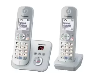 Panasonic KX-TG6822 DECT telephone Caller ID Silver