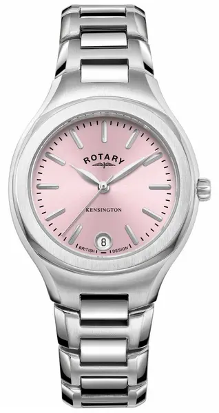 Rotary LB05105/39 Womens Kensington Pink Dial Stainless Watch