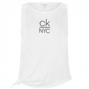 Calvin Klein NYC Knot Tank Top - White YCD