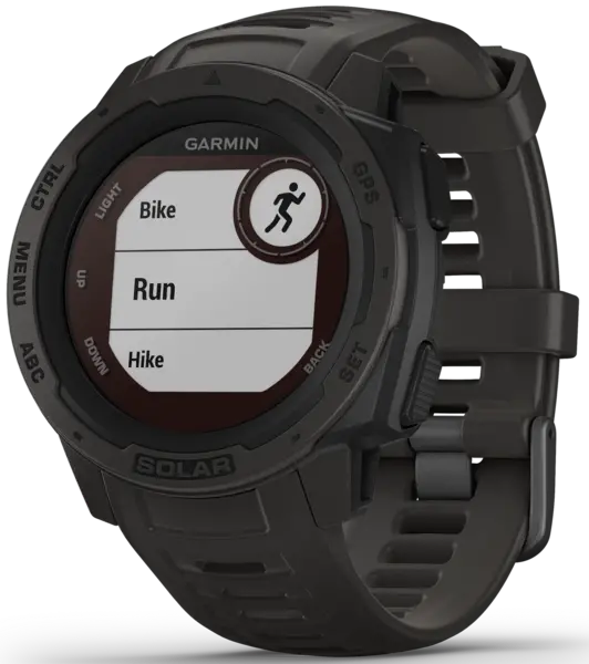 Garmin Watch Instinct Solar Graphite D - Black GMN-251