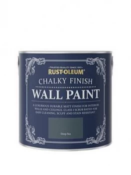 Rust-Oleum Chalky Finish 2.5-Litre Wall Paint ; Deep Sea