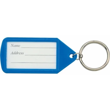 Blue Plastic Key Rings (Pk-50) - Matlock