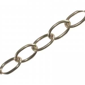 Faithfull Oval Chain Chrome 1.8mm 10m