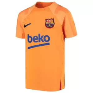 2021-2022 Barcelona Training Shirt (Orange) - Kids