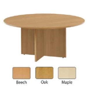 Jemini 1200mm Round Meeting Table Maple KF71954