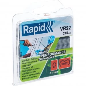 Rapid VR22 Fence Hog Rings Galvanised Pack of 215