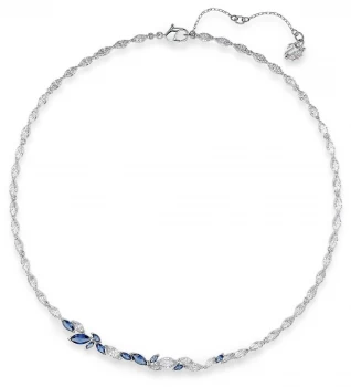 Swarovski Louison Rhodium Plated Necklace Blue 5536547 Jewellery