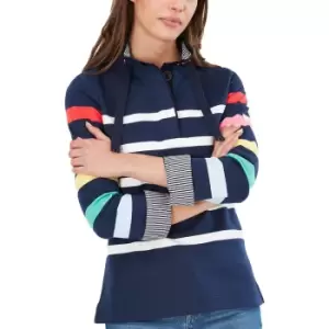 Joules Womens Saunton Funnel Neck Relaxed Fit Sweatshirt UK 14- Bust 39.5' (100cm)