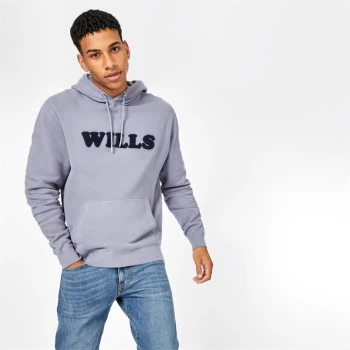 Jack Wills Fulham Boucle Hoodie - Dusk Blue