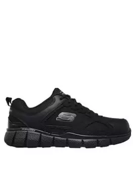 Skechers Telfin Sanphet Slip Resistant Trainer - Black, Size 10, Men