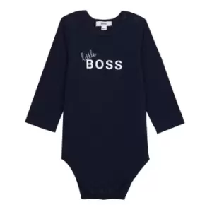 Boss Pack of 2 cotton rompers - Blue