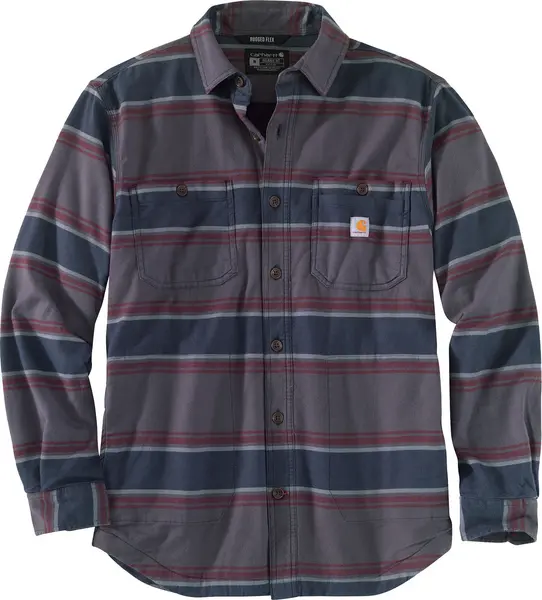 Carhartt Hamilton Fleece Lined Shirt, black-purple, Size 2XL