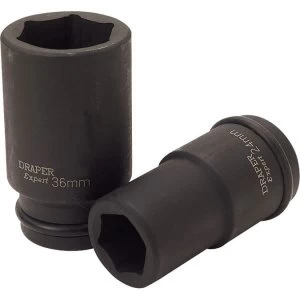 Draper Expert 3/4" Drive Deep Hexagon Impact Socket Metric 3/4" 24mm