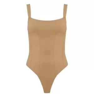 GOOD AMERICAN Scuba Contour Bodysuit - Brown