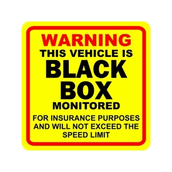 Outdoor Vinyl Sticker - Black Box On Board - V596 - Castle Promotions