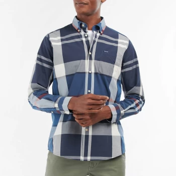 Barbour Mens Harris Tailored Shirt - Summer Navy - XXL