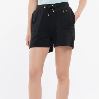 Barbour International Womens Chequer Shorts - Black - UK 12